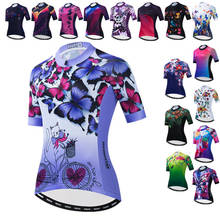 Camiseta de Ciclismo para mujer, Maillot transpirable, color morado, para equipo de Ciclismo de montaña 2024 - compra barato