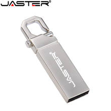 JASTER-unidad Flash usb 2,0, unidad flash con llave de mosquetón de Metal, 4GB, 8GB, 16GB, 32GB y 64GB 2024 - compra barato