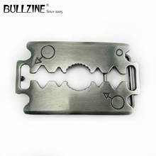 The Bullzine Fashion shaver  belt buckle with pewter finish FP-02992 suitable for 4cm width belt 2024 - buy cheap