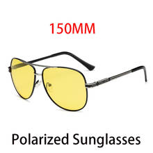 150mm Oversized Sunglasses Polarized Men Day Night Driving Glasses Man Anti Sun Glare Square Big Face Wide Head UV400 2024 - compre barato