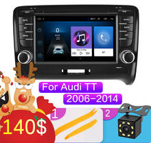 2Din Android 9.1 car dvd Multimedia player GPS for Audi TT MK2 8J 2006 2007 2008 2009 2010 2011 2012 Navigation GPS 2din 2024 - buy cheap