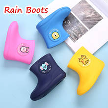 Botas de lluvia antideslizantes para niños y niñas, zapatos impermeables de goma con dibujos animados, Botas de lluvia 2024 - compra barato