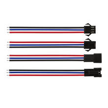 Cables de enchufe JST 3 P macho a conector hembra, Cable Pigtail JST SM, Conector de 3 pines para tiras LED, longitud de 10CM, 15CM y 20CM, 5 pares 2024 - compra barato
