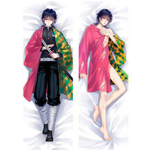 NEW Anime Kimetsu No Yaiba Pillow Covers Demon Slayer Tomioka Giyuu Dakimakura Case Double-sided Bedding Hugging Body Pillowcase 2024 - buy cheap