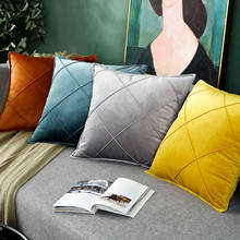 Velvet Cushion Cover Solid Color Throw Pillow Case Home Decorative Pillowcase Seat Car Cushion Cover 2024 - buy cheap