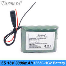 Batería de litio recargable TUR18650HG2, pila con 5S BMS para destornillador, 18V, 21V, 3000mAh, 30A, 18V, 21V, 5S 2024 - compra barato