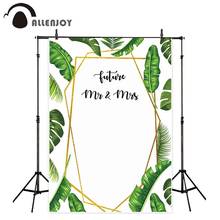 Allenjoy фотография фон простой летний природа тропический лист Свадьба настроить оригинальный дизайн фотосессии фон реквизит 2024 - купить недорого