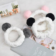 Wash Face Hair Holder Hairbands Soft Warm Coral Fleece Panda Animal Ears Headband For Women Girl Turban Fashion Hair Accessories 2024 - buy cheap