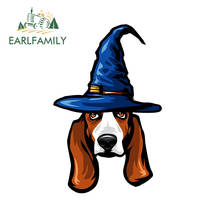 EARLFAMILY 13cm x 8.9cm For Basset Hound Car Stickers Vinyl Motorcycle Decal Graffiti Car Assessoires Funny Vinyl Decoration 2024 - buy cheap