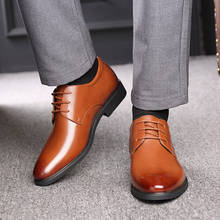 Zapatos de boda para hombre, calzado Formal Oxford de piel auténtica con aumento de altura de 6cm, color negro/marrón, Elegantes 2024 - compra barato