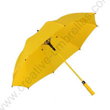 123cm straight auto open 14mm anti-thunder fiberglass golf umbrellas solid color windproof commercial parasol 2024 - buy cheap