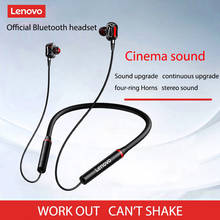 Lenovo Earphone 4-speaker Bluetooth5.0 Wireless Headset  Neckband Earphones IPX5 Waterproof Sport Earbud with Noise Cancelling 2024 - buy cheap