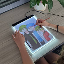 Tablero de dibujo de tamaño A4 con iluminación LED para niños, Tablero de calco y dibujo para niños, iluminación LED regulable, juguete educativo, regalo creativo 2024 - compra barato