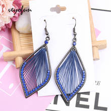 Veyofun Ethnic Hook Tassel Drop Earrings for Women Trendy Rhinestone Dangle Earrings Jewelry 2024 - buy cheap