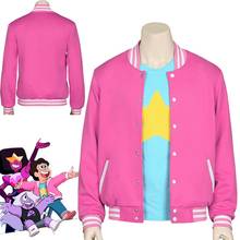 HOT! Movie Steven Universe Quartz cosplay Men Baseball uniform Unisex Coat T-Shirt Jacket Tee Top T Shirt Halloween Costumes 2024 - buy cheap