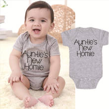 Auntie New Homie Unisex Newborn Rompers Baby Boy Girl Bodysuit Cotton Short Sleeve Infant Baby Onesie Clothes Outfits 2024 - buy cheap