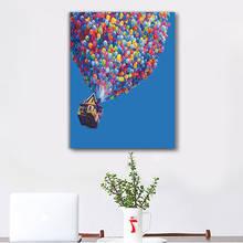 painting by numbers art paint by number Diy  up balloon illustration  hand-filled color decoration painting oil paintin 2024 - buy cheap