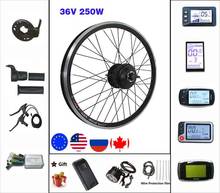 Electric Bike Conversion Kit 36V 250W Hub Motor 16-28/29 inch 700c Wheelset with LCD Display E-bike Kit High Quality 2024 - buy cheap