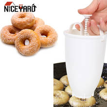 Portable Donut Maker Donut Mould Easy Fast Manual Waffle Dispenser Doughnut Machine Arabic Waffle Plastic Lightweight Deep Fry 2024 - buy cheap