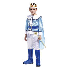 Disfraz de rey real Medieval europeo para niños, traje de fiesta para Halloween, Carnaval, Mardi Gras de fútbol 2024 - compra barato