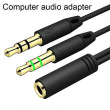 Headphone Earphone Splitter Adapter Audio 3.5mm Female to 2 Male Jack Aux Cable Mic Headphone Audio Extension Splitter Cable 2024 - buy cheap