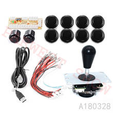 DIY arcade joystick handle set kits with 8 Way Oval Joystick  Arcade Push buttons Zero Delay USB adapter to PC Jamma Machine 2024 - buy cheap