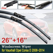 Car Wiper Blades for Vauxhall Opel Corsa D 2006~2014 Front Window Windscreen Wipers Car Accessories 2007 2008 2009 2010 2011 2024 - buy cheap