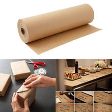 Rolo de papel kraft marrom 32yardx11.81inch para presentes decorativos envolvendo arte artesanato embalagem postal transporte piso cobrindo dunnage 2024 - compre barato