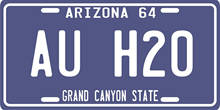 AU H20 1964 Arizona License Plate Vintage Tin Signs Wall Decor Art Poster Wall Plaque 2024 - buy cheap