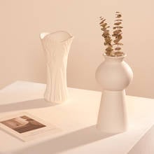 Ceramic Vase Dry Flower Creative White Nordic Style Vases Modern Home Decor Jarrones ваза для цветов стеклоic Decoration 2024 - buy cheap