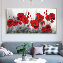 Modern Flowers Poster Print Wall Art Canvas Painting Red Poppy Flower Picture on the Wall for Living Room Home Decor No Frame 2024 - buy cheap