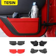 TESIN-caja de almacenamiento de bolsillo para puerta trasera y delantera de coche, organizador de red para Jeep Wrangler JK 2011-2017, accesorios de 2 o 4 puertas 2024 - compra barato