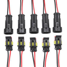 New 10pcs 5 Pairs Waterproof Male Female Electrical Connectors Plug 2-Pin Way With Wire For Car Motorcycle Scooter Marine 2024 - buy cheap