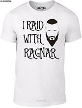 I Raid With Ragnar T-shirt - Inspired by Vikings TV series Norse Lothbrok legend summer tee drop shipping cheap tee sbz3202 2024 - buy cheap