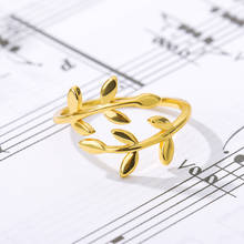 Женское Обручальное кольцо с листьями оливкового дерева 2024 - купить недорого