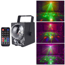 Voice Control DJ Disco Ball 80 Patterns LED Disco Laser Light RGB Projector Stage Effect Lights 2024 - buy cheap