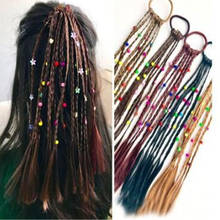 1pc Korean Style Children Rubber bands Wig Braids Multi-color Kids Elastics Hair Rope Girl Cute Hair Accessories 2024 - купить недорого