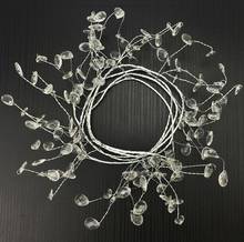 Camal 5/10pcs 120cm Acrylic 7MM Waterdrop Crystal Beads Branches String Curtain Garland Wedding Dining Table Decor Wedding Party 2024 - buy cheap