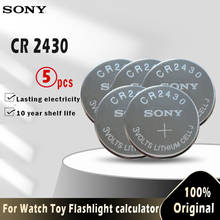 5 шт. оригинальный Sony CR2430 CR 2430 кнопочный аккумулятор DL2430 BR2430 KL2430 3 в литиевый аккумулятор для часов, игрушек, слуховых аппаратов 2024 - купить недорого