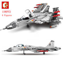 SEMBO Military Chinese J-15 Carrier Fighter Helicopter Flying Shark Model With Pilot Figures Building Blocks Plane Toys Kid gift 2024 - buy cheap