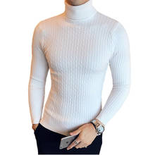 2020 new Winter High Neck Thick Warm Sweater Men Turtleneck Brand Mens Sweaters Slim Fit Pullover Men Knitwear Male Double 2024 - buy cheap