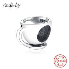 Fits Original Pandora Charms Bracelets 925 Silver Beads Coffee Cup Beads Charms Pendant for Making 925 Berloque DIY Jewelry 2024 - buy cheap