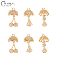 Cordial Design 30Pcs 13*25MM Jewelry Accessories/CZ Charms/Hand Made/Jewelry Findings & Components/Earrings Making/DIY Pendant 2024 - buy cheap