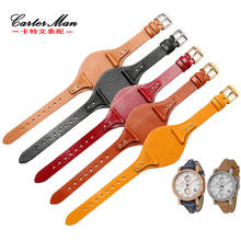 18mm Genuine leather watchband for FOSSIL ES4045 ES4114 ES4113 ES3625 ES3616 women watch strap High quality bracelet 2024 - buy cheap