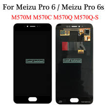 Black/White For Meizu pro 6 M570M M570C M570Q LCD display screen Touch panel Digitizer Assembly For Meizu Pro 6s M570Q-S 2024 - buy cheap