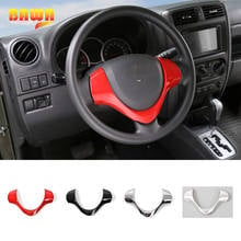 BAWA  Car Interior Car Steering Wheel ABS Carbon Fiber Style Interior Decoration Accessories for Suzuki Jimny 2015 2016 2017 2024 - buy cheap