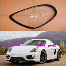 Car Headlight Lens For Porsche Cayman 981 2013 2014 2015 Headlamp Cover Car Replacement Front Auto Shell Cover 2024 - buy cheap
