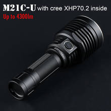 Powerful Flashlight Convoy M21C-U XHP70.2 Led inside up to 4300lm Long Range Linterna Led Flash Light 21700 Hunting Lantern 2024 - buy cheap