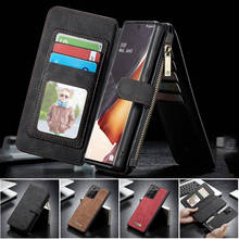 Чехол-бумажник для Samsung Galaxy Note 20 Ultra 10 S21 S20 S10 S10E S9 S8 Plus S7 Edge, кожаный, матовый 2024 - купить недорого