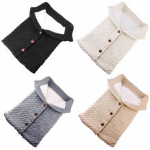 Newborn Baby Warm Knit Crochet Swaddle Wrap Swaddling Blanket Sleeping Bag Unisex 2024 - buy cheap